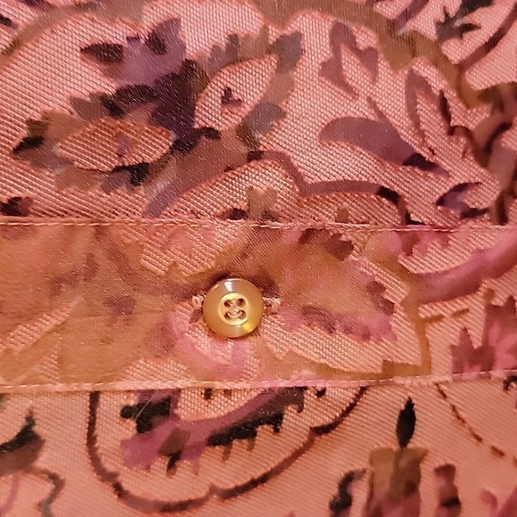 Coldwater Creek-Rosy rust colored burnout top Size 2X NWT. - Picture 5 of 10